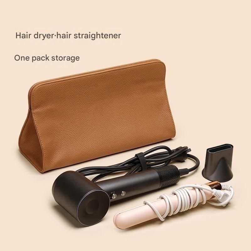 Portable Storage Bag for Mini Hair Dryer, Travel Organizer Pouch, Heat Resistant Cover Sleeve for Hair Straightener Curling Iron Hair Styling Tools

