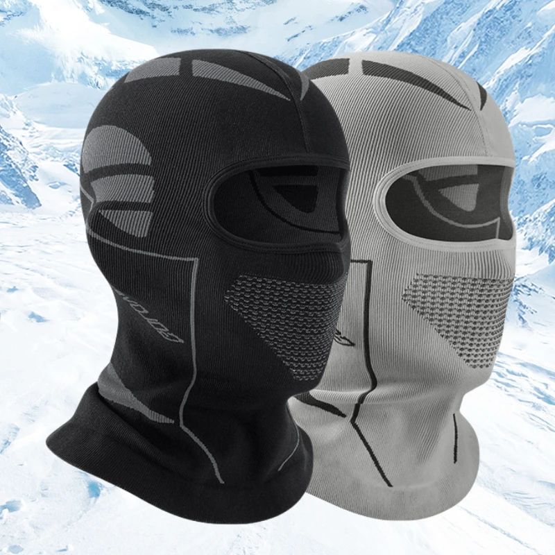 XKH Men Women Cold-Proof Thermal Scarf Winter Ski Hat Balaclava Full Face Mask Ski Cycling Hunting Head Neck Cover Helmet Liner Cap