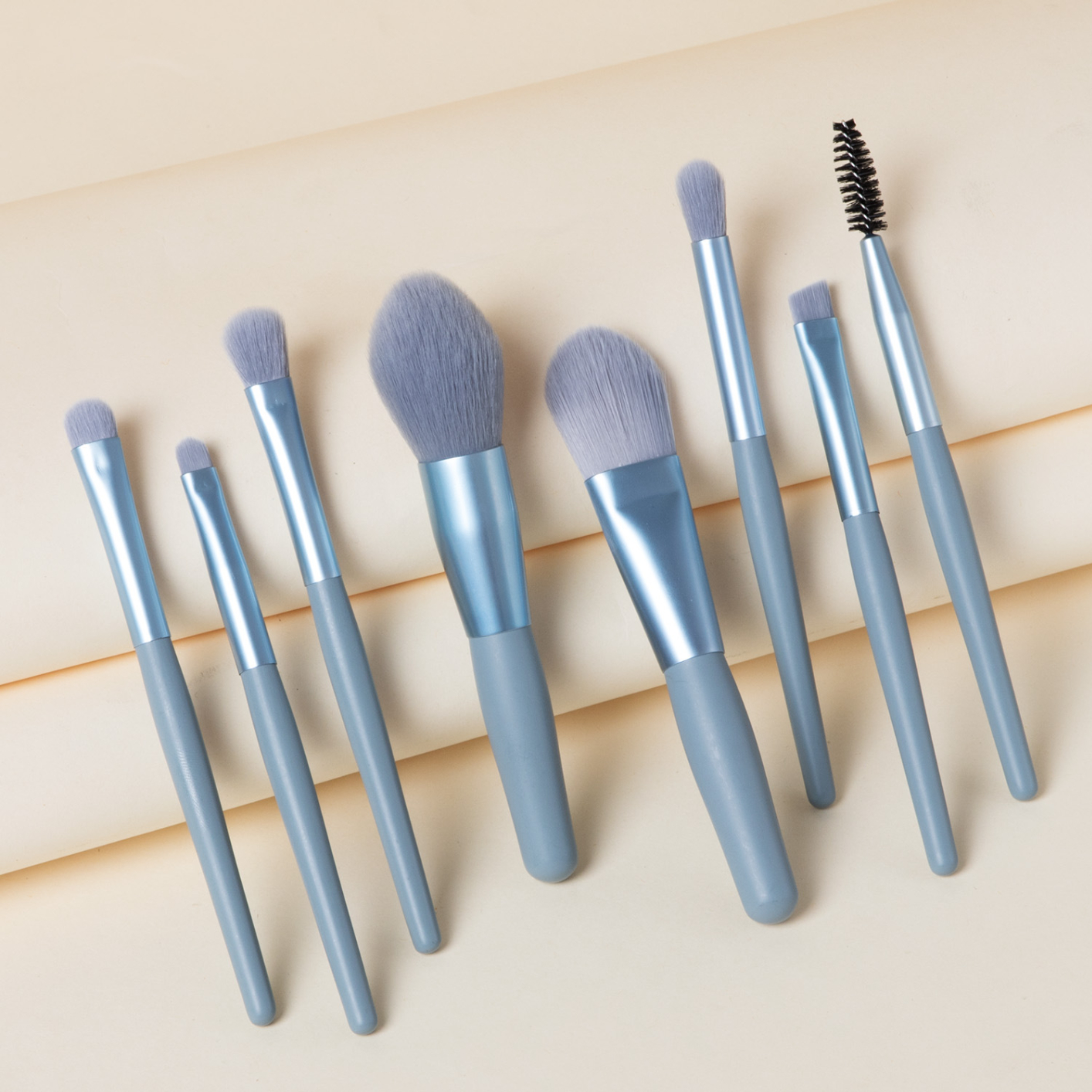 8 Pcs Mini Travel Portable Soft Makeup Brushes Set Eye Shadow Foundation Powder Eyelash Lip Concealer Blush Make Up Brush Set