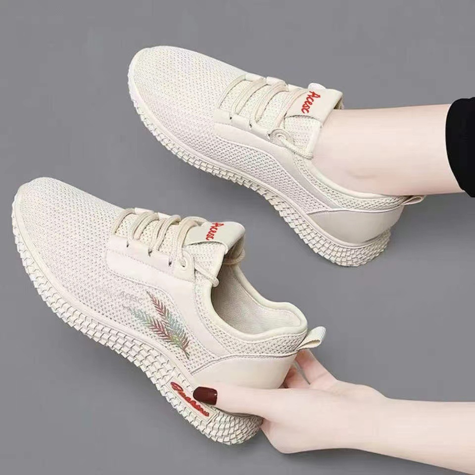 C200 Women Fly Woven Mesh Breathable Sneakers Comfortable Casual Shoes