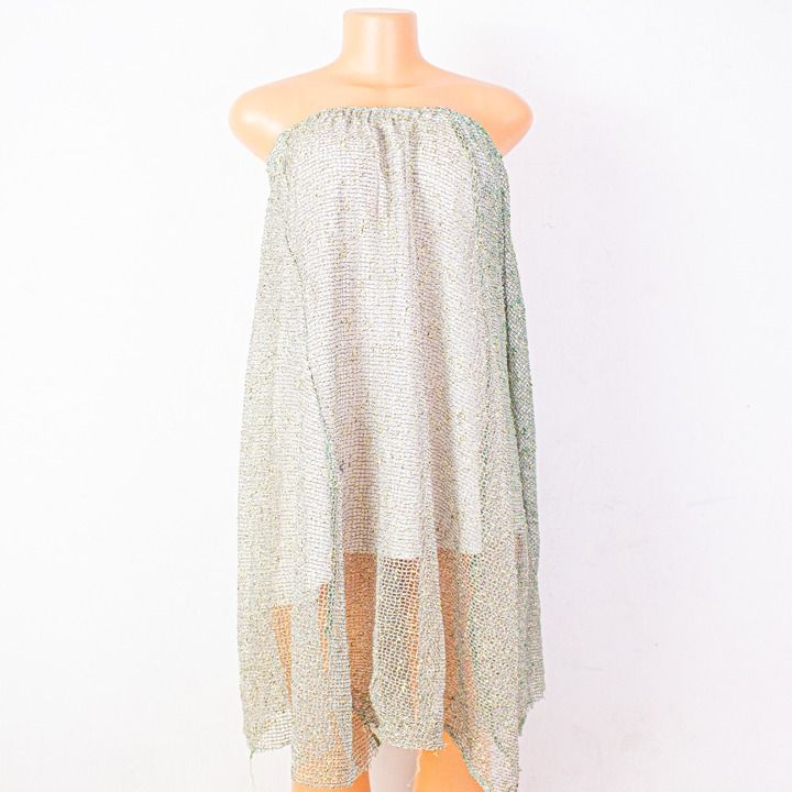 Women's Midi Skirt With Crochet Linen 
