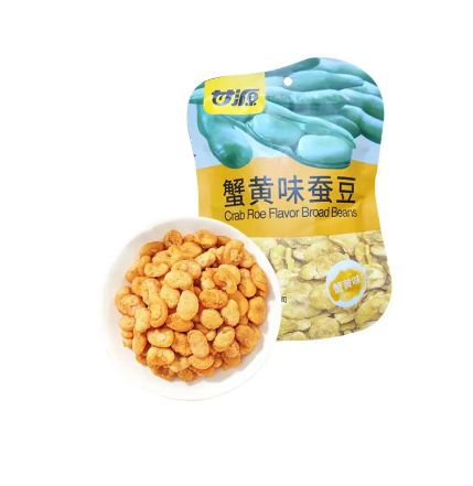 Sauce beef Flavored Broad Bean Snack Food 75g Flour Wrapped Peeled Broad Bean Snack