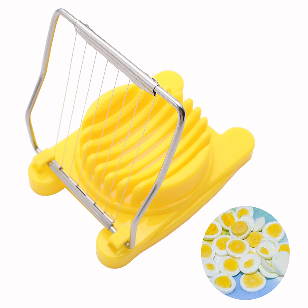 Egg Slicer for Boiled Eggs Strawberry Cutter with Stainless Steel Wire 