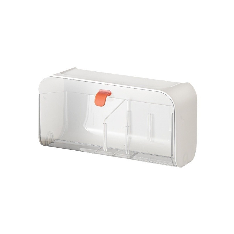 Wall mounted compartmentalized storage box, household bathroom supplies, small household items, daily necessities, dormitory artifacts