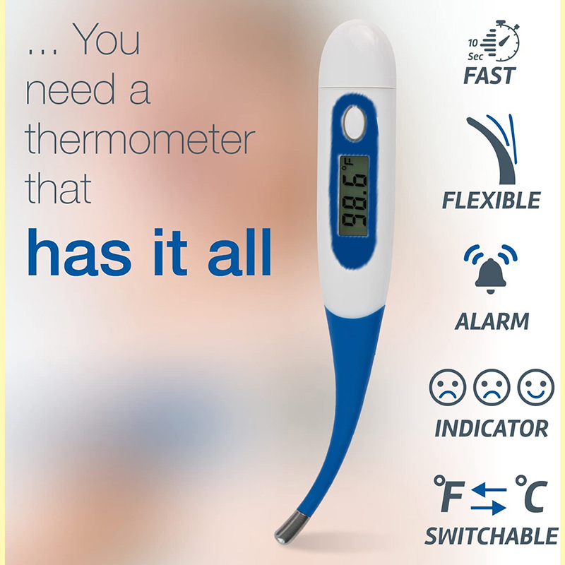 Thermometer, Digital Medical Thermometer for Baby Children and Adult Thermometer- Fever Thermometer for Fever Accurate and Fast Readings - Oral and Rectal Fever Indicator for Children Adults & Babies