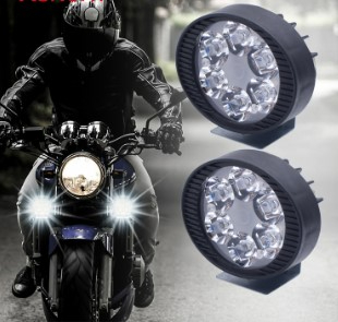 Motorcycle electric vehicle external modified LED light super bright 6 beads LED light 9v-80v universal LED light aluminum alloy