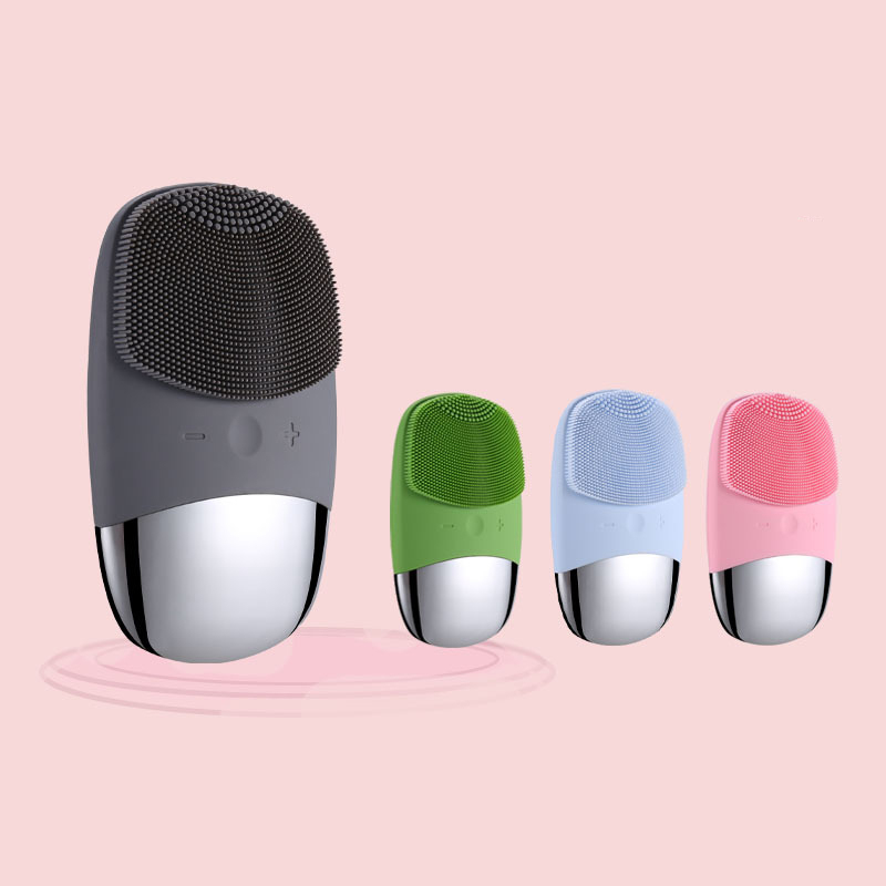 DL001 Ultrasonic Massage Imported Cleansing Instrument Charging Silicone Face Washing Instrument Electric Face Brush Pore Cleaner