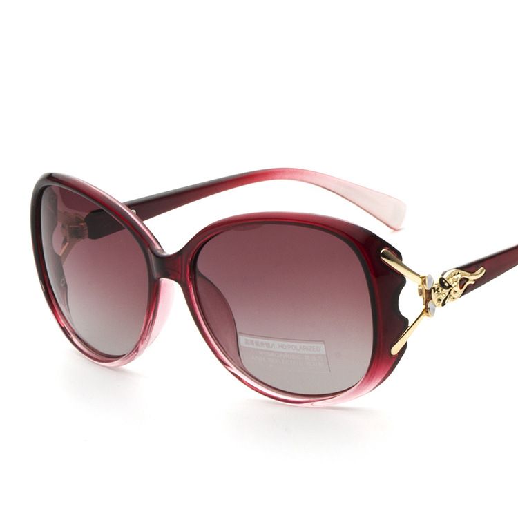 8842 Women's New Fashion Oval Frame Sunglasses Polarized Sunscreen Sunglasses