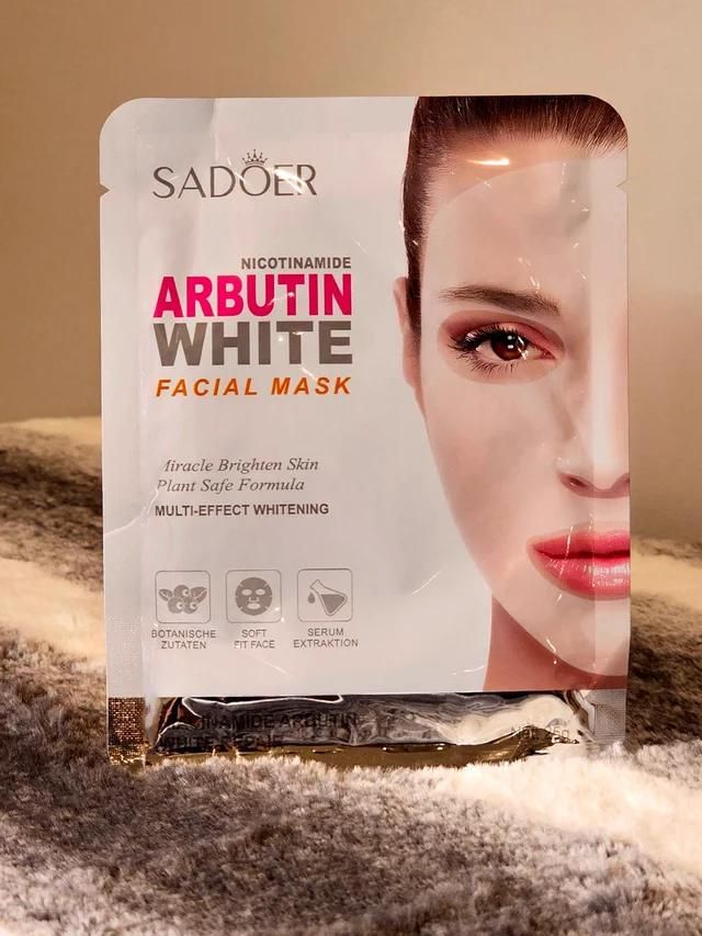 Beauty Product Skin Care Facial Mask Whitening and Moisturizing Face Sheet MaskWHITE&SILVER -ARBUTIN