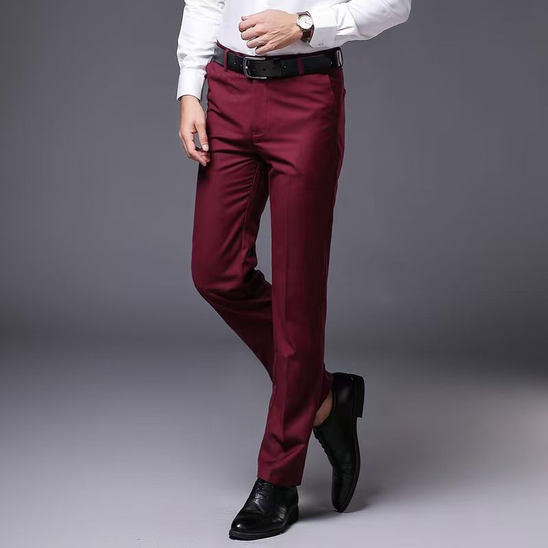 Business straight men's suit pants