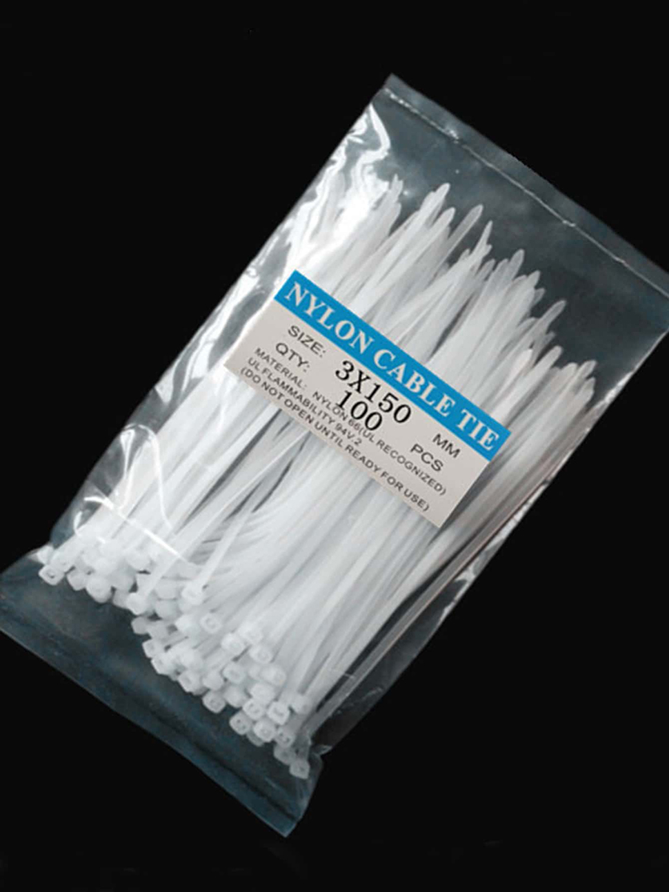 100 Pieces 6 inch Cable Zip Ties Nylon Self Locking Wire Ties
