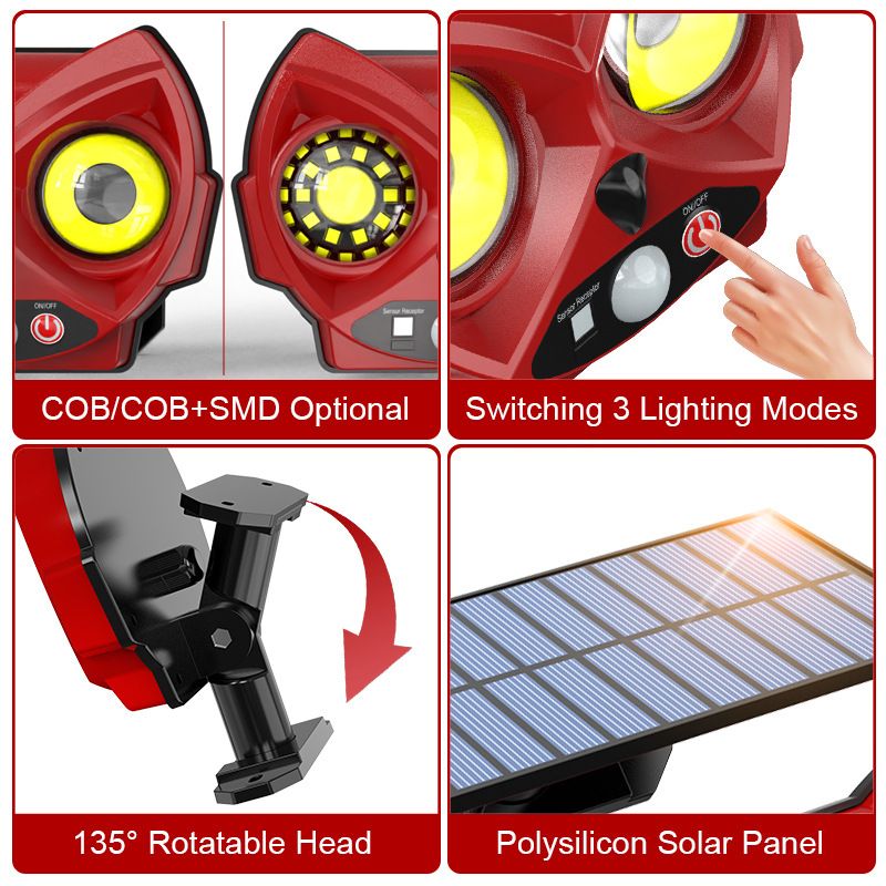 New solar powered lamp, owl lamp, outdoor garden decoration lamp, human body sensing street lamp, courtyard lamp, wall lamp