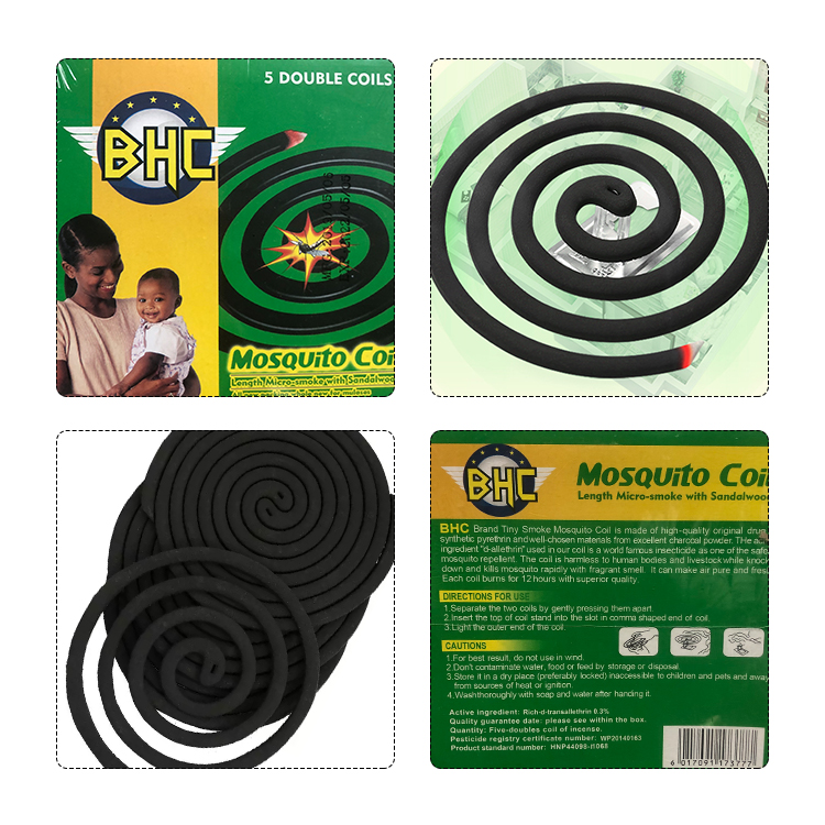 BHC Mosquito Repellent Coils with Harmless Micro-smoke Incense for Home,Camping,Outdoor;Outdoor Use(10 coils and 1 Coil Stand/Pack)