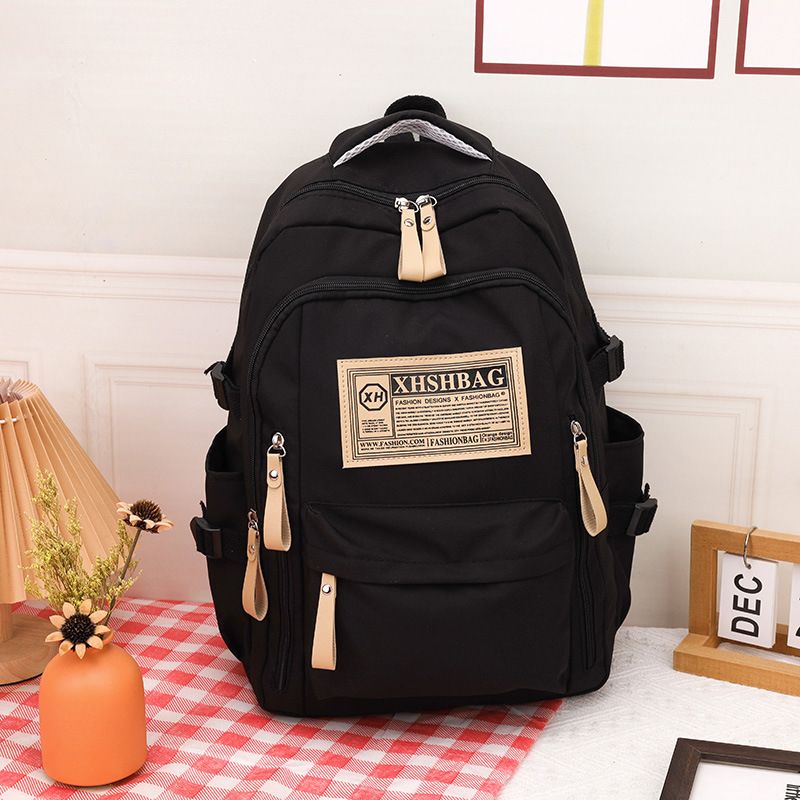 Large Capacity Student Backpack for Girls Boys, Durable Lightweight School Bag for Primary Middle High School & College Students, Multi-pocket Casual Daily Backpack, Portable Outdoor Travel Rucksack for Teenagers, Single Bag Only
