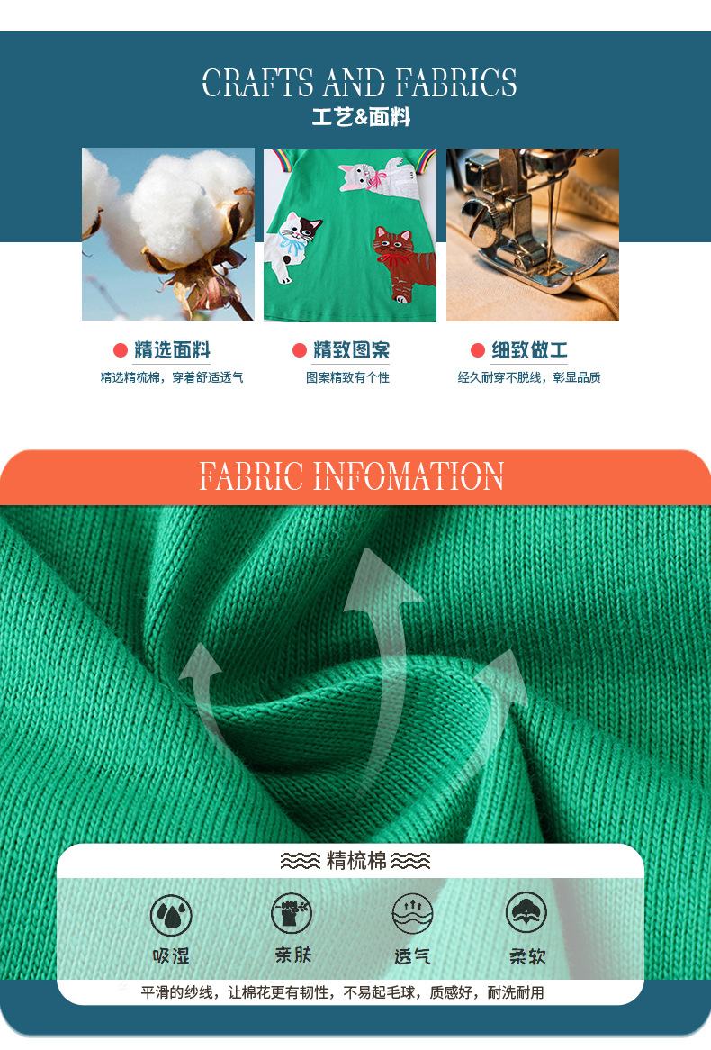 Fashion knitted girls little girls one-piece princess dress girls short-sleeved dress 67221