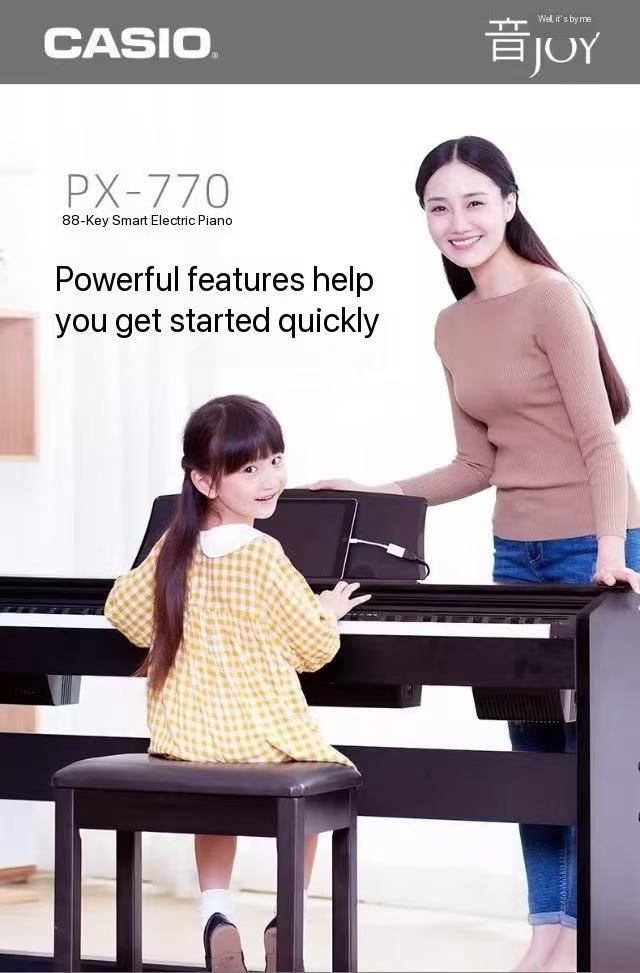 Casio PX-770 Black vertical piano professional performance training heavy hammer 88 key electric piano
