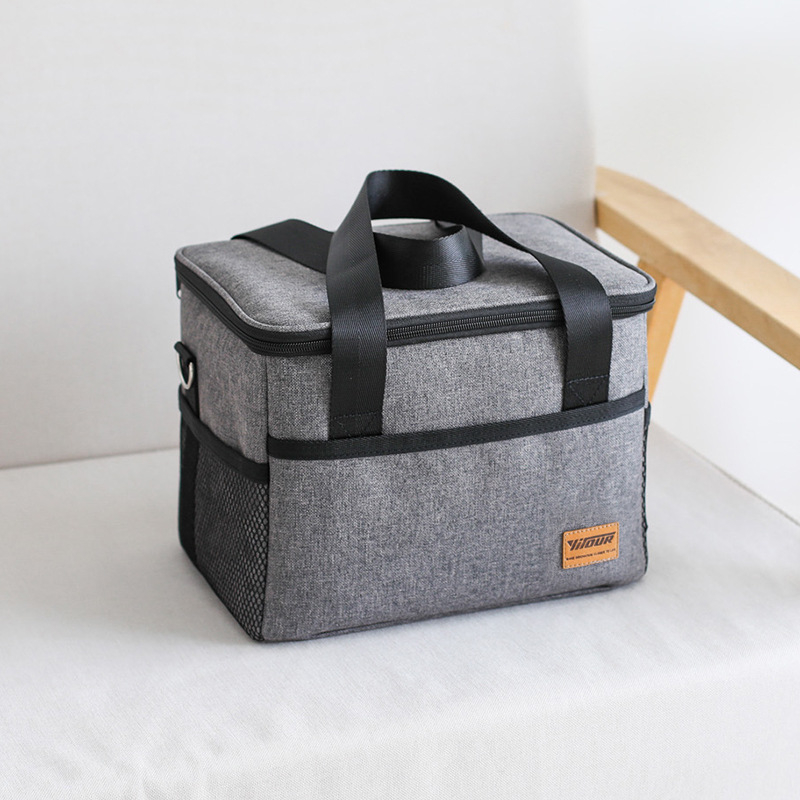 #80162 Lunch Box Fit Fresh Lunch Bag For Adult Big Reusable Lunchboxes Women Warmer Food Tote Bag With Adjustable Shoulder Strap Soft Leak Proof Lunch Container For Picnic Office Car Beach Travel