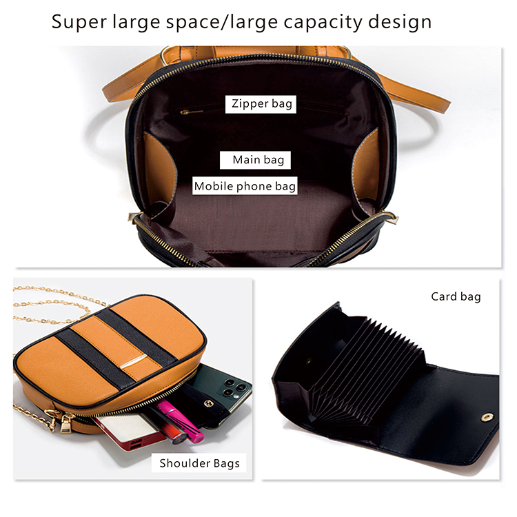 Women Long High-capacity Zipper Messenger Shoulder Bag Card Bag