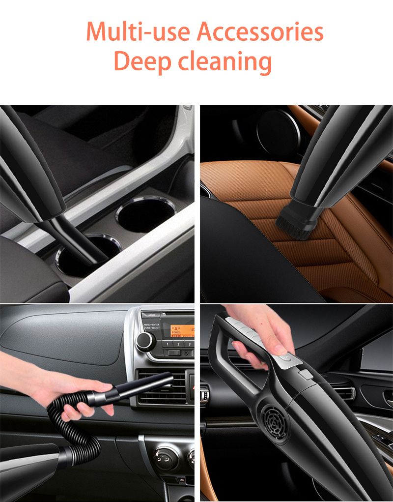 120W 3600mbar Car Vacuum Cleaner High Suction For Car Wet And Dry dual-use Vacuum Cleaner Handheld 12V Mini Car Vacuum Cleaner