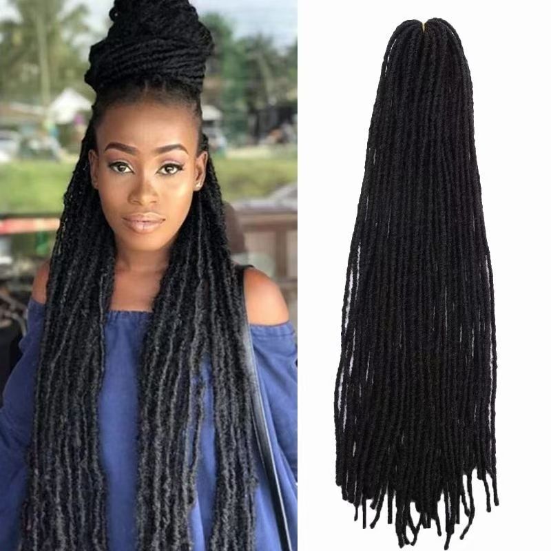 Wig Faux Locs Hair Afro Crochet Braids Hair Deadlock Sister 18in