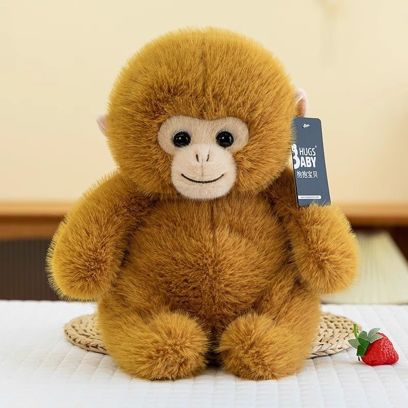Hug Baby Monkey Plush Doll Cute Golden Monkey Plush Doll Girlfriend Valentine's Day Birthday Gift