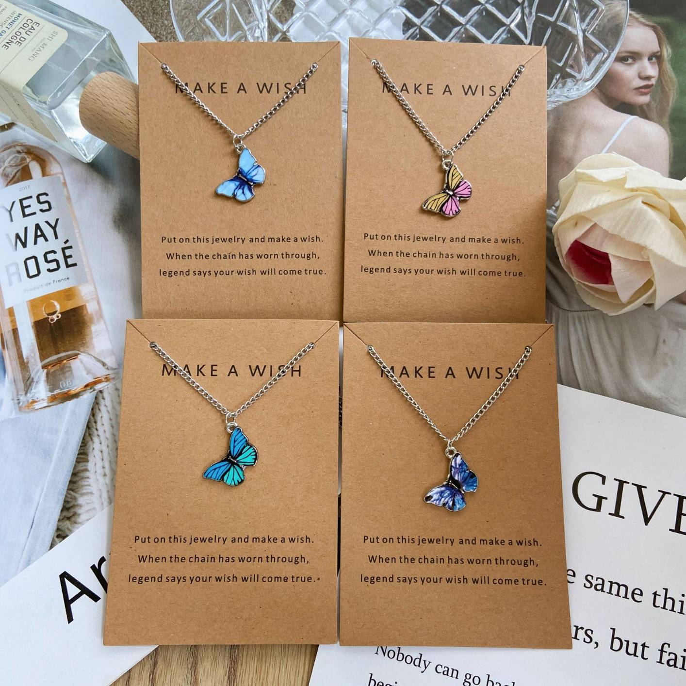 53723 Fashion Women Necklace Butterfly Shape
