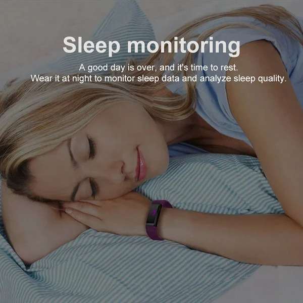 Smart Band Watch Color Screen Heart Rate Monitor Smart Bracelet Sports Fitness Tracker for IOS Android