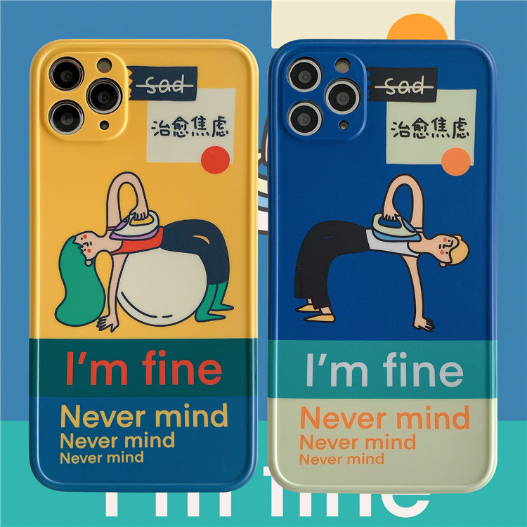 Funny Graffiti illustration Korean Phone Case For iPhone 14 13 12 11 Pro Max Xr X Xs Max 7 8 Puls SE 2020 Soft Silicone Cover
