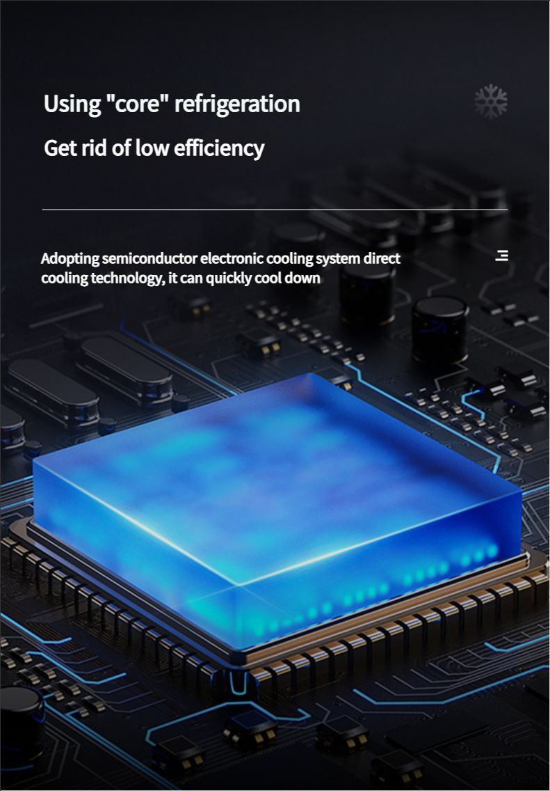 Car refrigerator, mini refrigerator, portable hot and cold dual-purpose cooler semiconductor refrigerator, suitable for skin care, beverages, food, cosmetics, home, office and car use, 110V/12V dual purpose