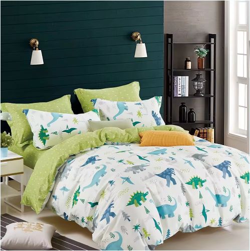 Fashionable Design 100% Polyester Cotton Printed Fabric 2 Pieces Bed Sheet 2 Pieces Pillow Cases Set 190cmx230cm
