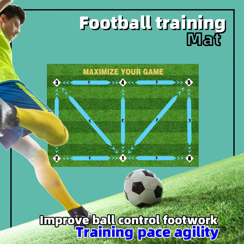 40*60cm,50*80cm crystal velvet Football training mat, ball control step mat, anti slip and noise reduction mat CRRSHOP lawn indoor sound insulation, physical fitness floor mat, football assistance