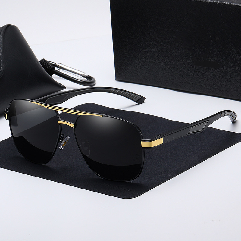 9821 Men Polarized Lens Design Temples Sun Glasses For Men Coating Mirror Glasses Women Shades