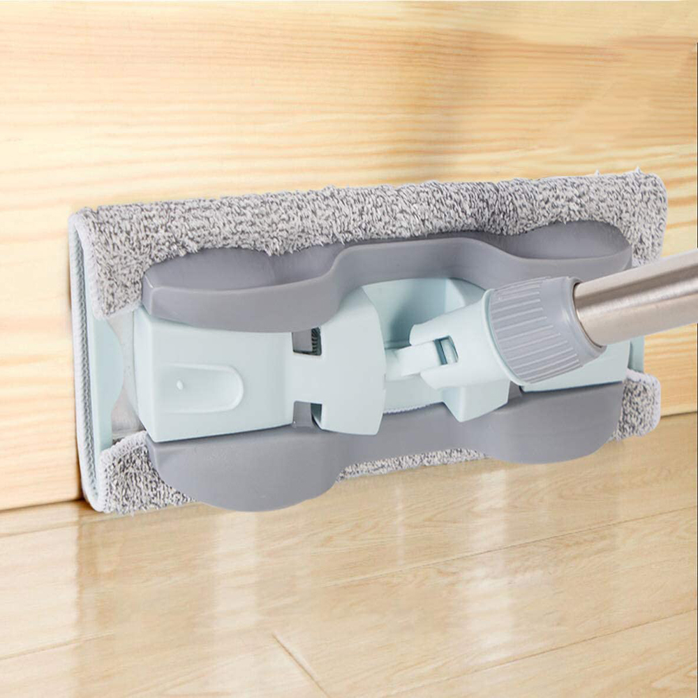 Mop 15 In Microfiber Hardwood Floor Mop 4 Washable Mop Pads Flat Mops for Wet or Dry Laminate Tile Floor Cleaning Wet Mop With Durable Extended Handle