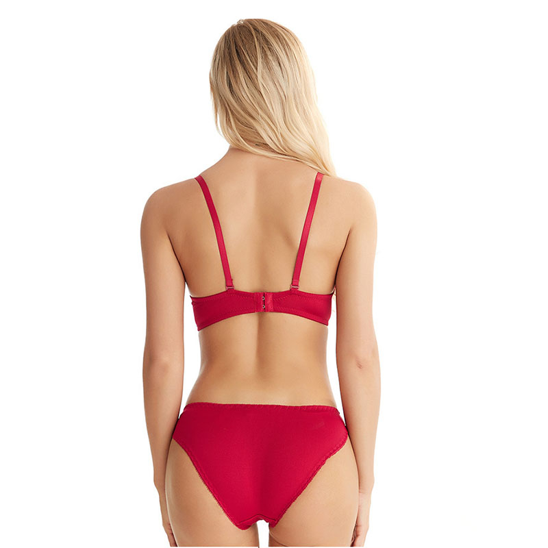 KA2127 women's cute bow bra panty set seamless girl lingerie push up bra thin bra sexy gathering bra steel ring women's lingerie set