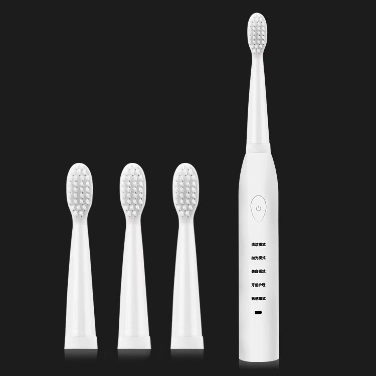 Powerful Ultrasonic Sonic Electric Toothbrush USB Charge Rechargeable Tooth Brushes Washable Electronic Whitening Teeth BrushWhite