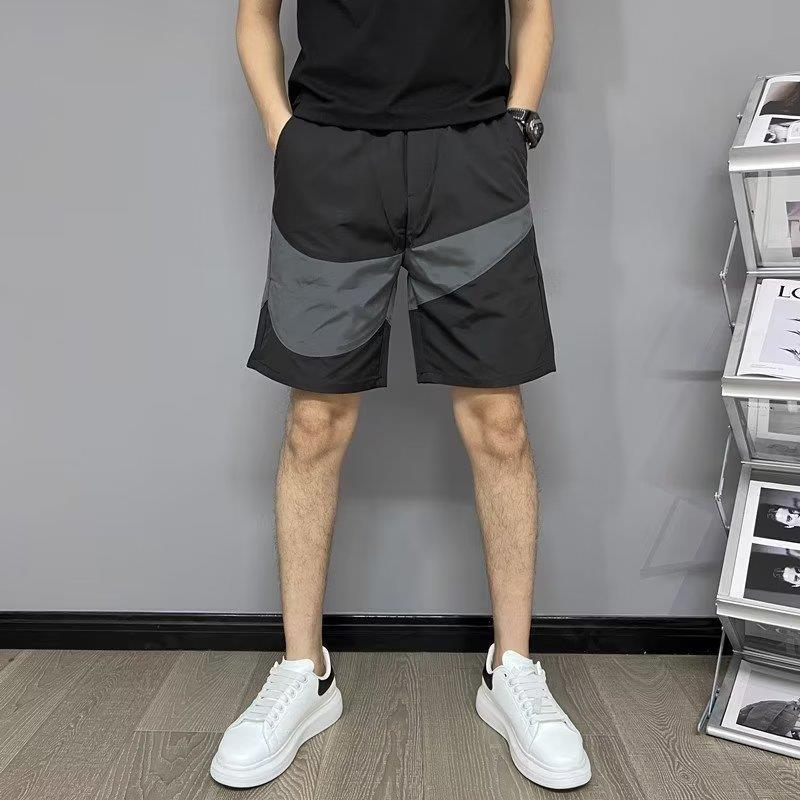 123 Men's Loose Casual Color-block Quick-dry Pants Shorts