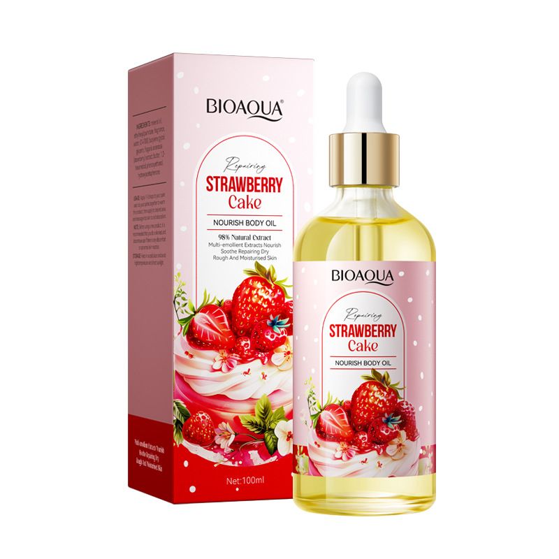 BIOAOUA Strawberry Cake Body Oil Nourishing Moisturizing Essence