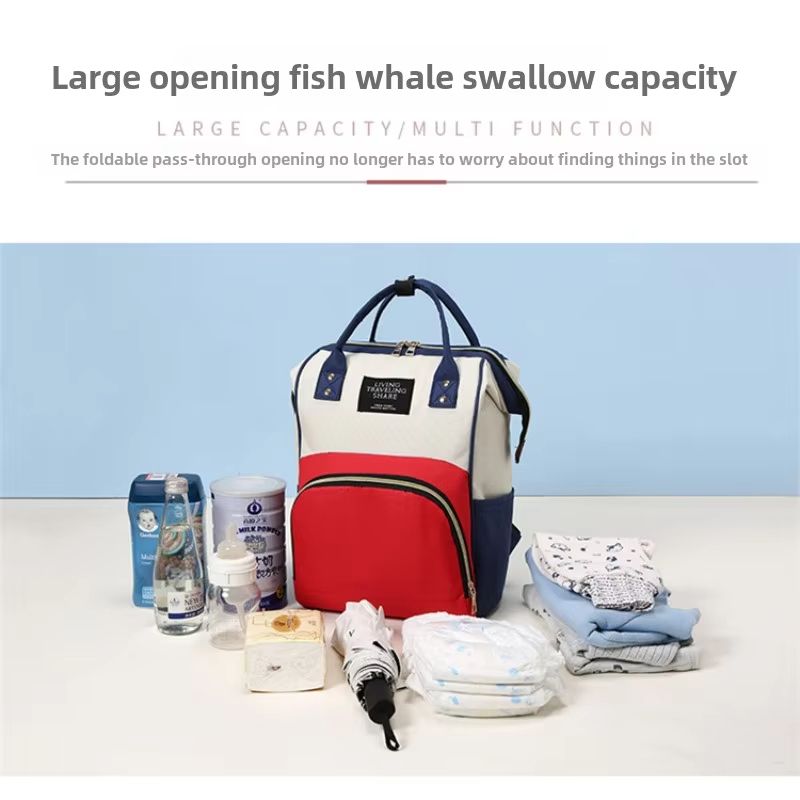 New Fashion Oxford Multi Functional Wear Resistant Insulation Large Capacity Zipper Mommy Bag Outdoor Travel Backpack