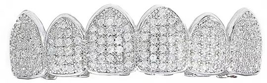Hip-hop grill crushed ice jewelry braces micro-inlaid zircon personality trend jewelry colorful TeethGrillz