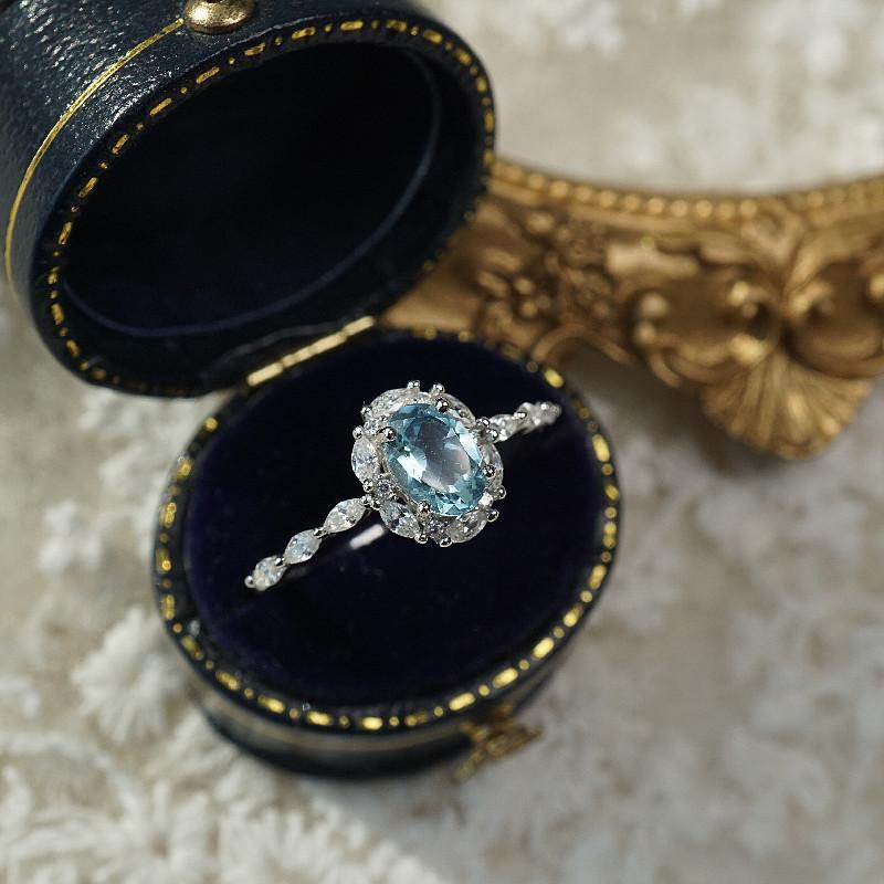 F761 Women's New Versatile Cross-Wound Pink Rhinestone Zircon Ring