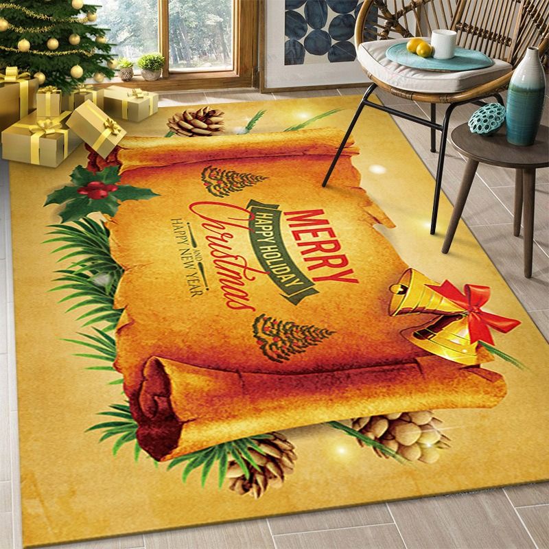 Christmas floor mat, dirt resistant, wear-resistant, crystal velvet carpet large size 80*120cm,60*90cm,50*80cm,,40*60cm Festival Decor carpet