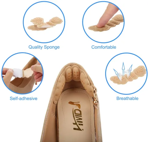 Heal Pad Grips Heel Pad, Shoe Pads Shoe Inserts Foot Insoles, For Men 