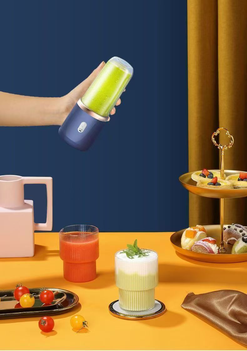 Portable and portable, dual motor drive - 400ml wireless juicer, start a new experience of fresh juice