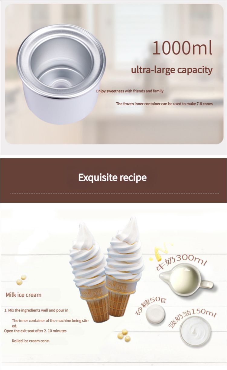 Big Boss Swirlio Home Fruit Ice Cream Maker Homemade Ice Cream Maker Blender