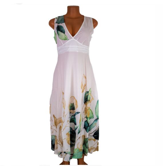 Summer Women Sleeveless Clothing V Neck Floral Garment Lady Elegant Casual Short Dresses