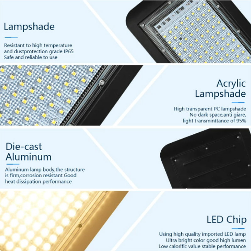 Leopard Cat Led Street Light 220V Lot Yard Barn Outdoor Wall 50W 100W  200W Waterproof IP65 Lamp Industrial Garden Square Highway Area Parking