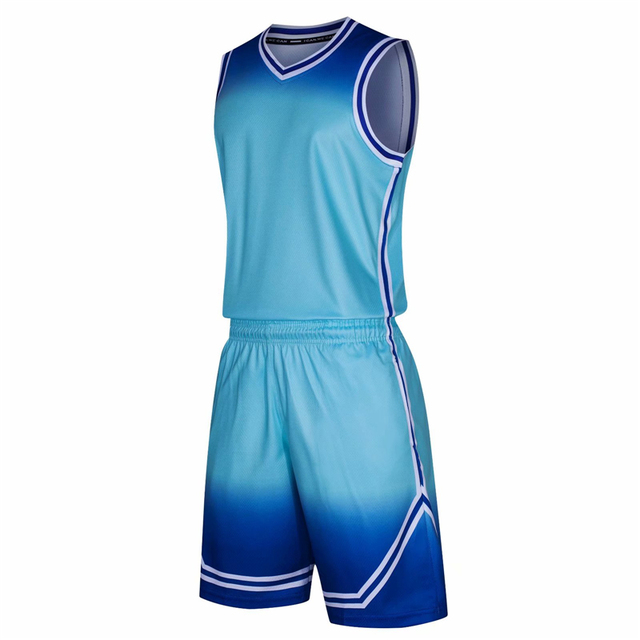 Kids Adult Basketball Jersey Set Child Men Blank Basketball