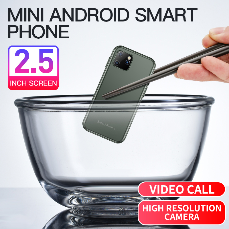 SOYES XS11 Mini Android 6.0 Cell Phones With 3D Glass Slim Body HD Camera Dual Sim Quad  Core Google Play Market Cute Smartphone