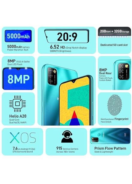 
Infinix Smart 6 (X657) 3G, 32GB PLUS 2GB RAM