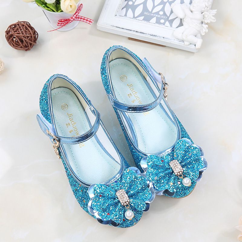 Dress Shoes Girls' High Heels Princess Shoes New Spring Autumn Children's Shoes Performance Shoes Girl's Crystal Shoes